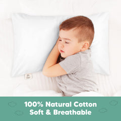 KeaBabies toddler pillowcase durable cotton emphasizes long-lasting softness for everyday use.