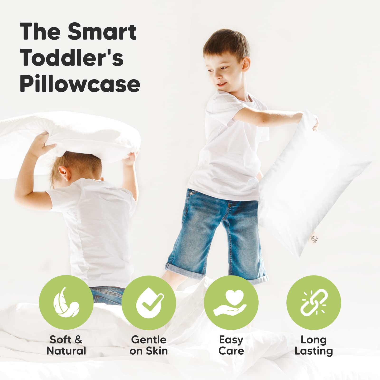KeaBabies pillowcase machine-washable and dryer-friendly for busy parents.
