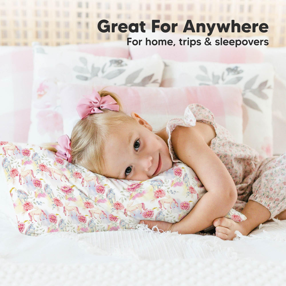 KeaBabies pillowcase with a name tag helps identify belongings.