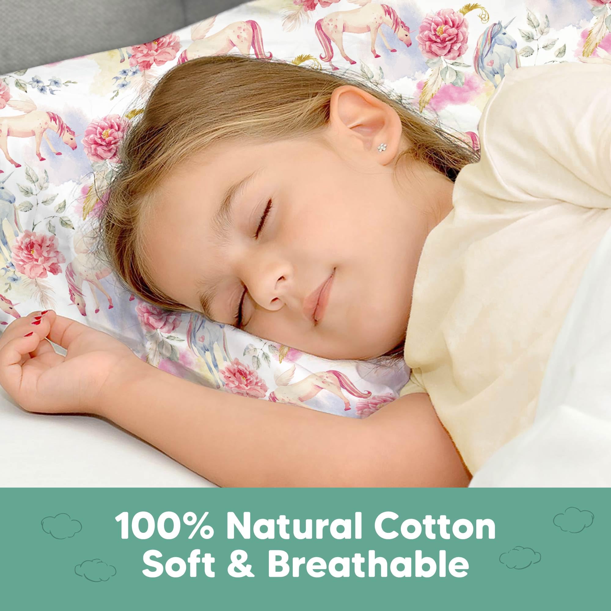 KeaBabies pillowcase with OEKO-TEX certified soft shell.