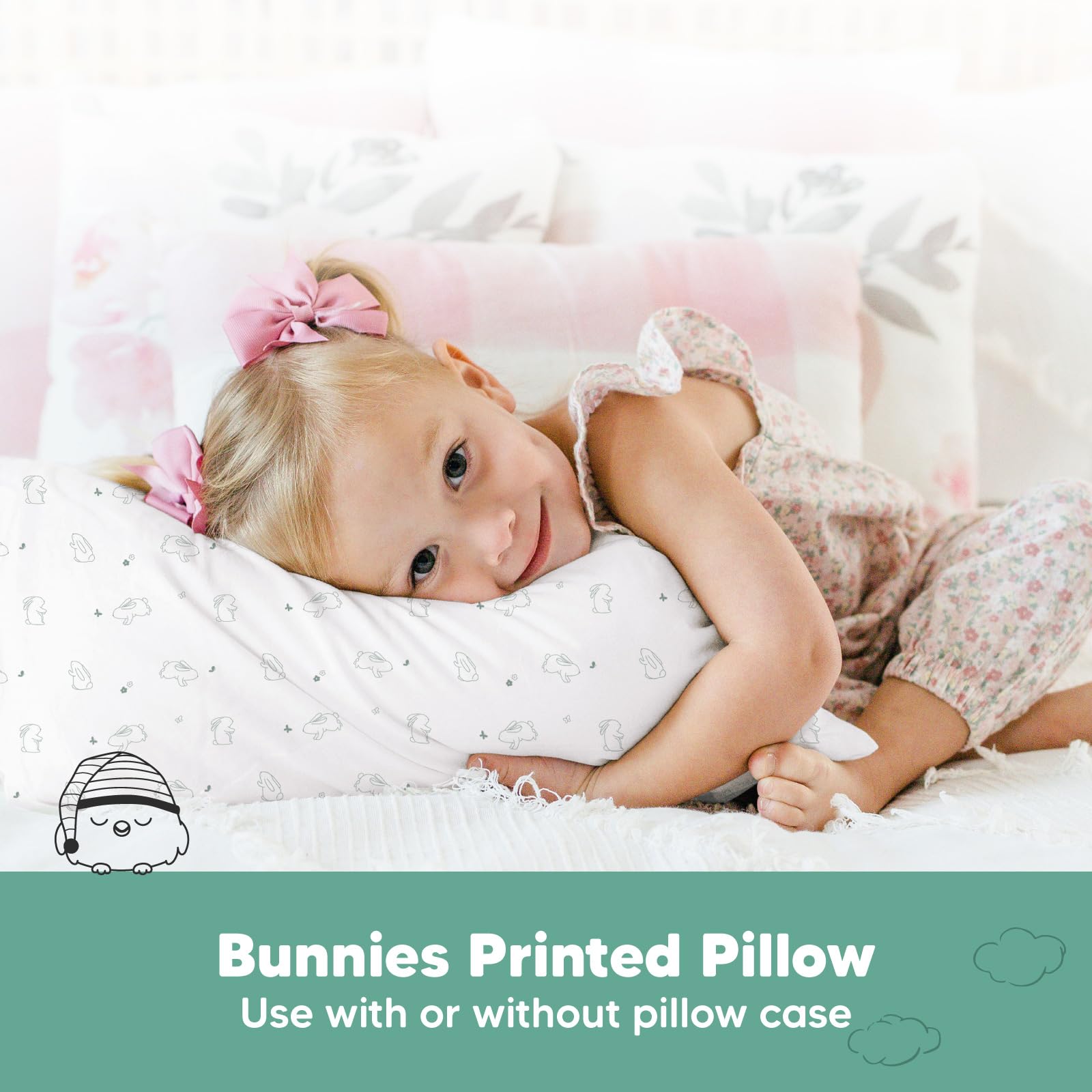 KeaBabies toddler pillowcase sold separately for easy styling