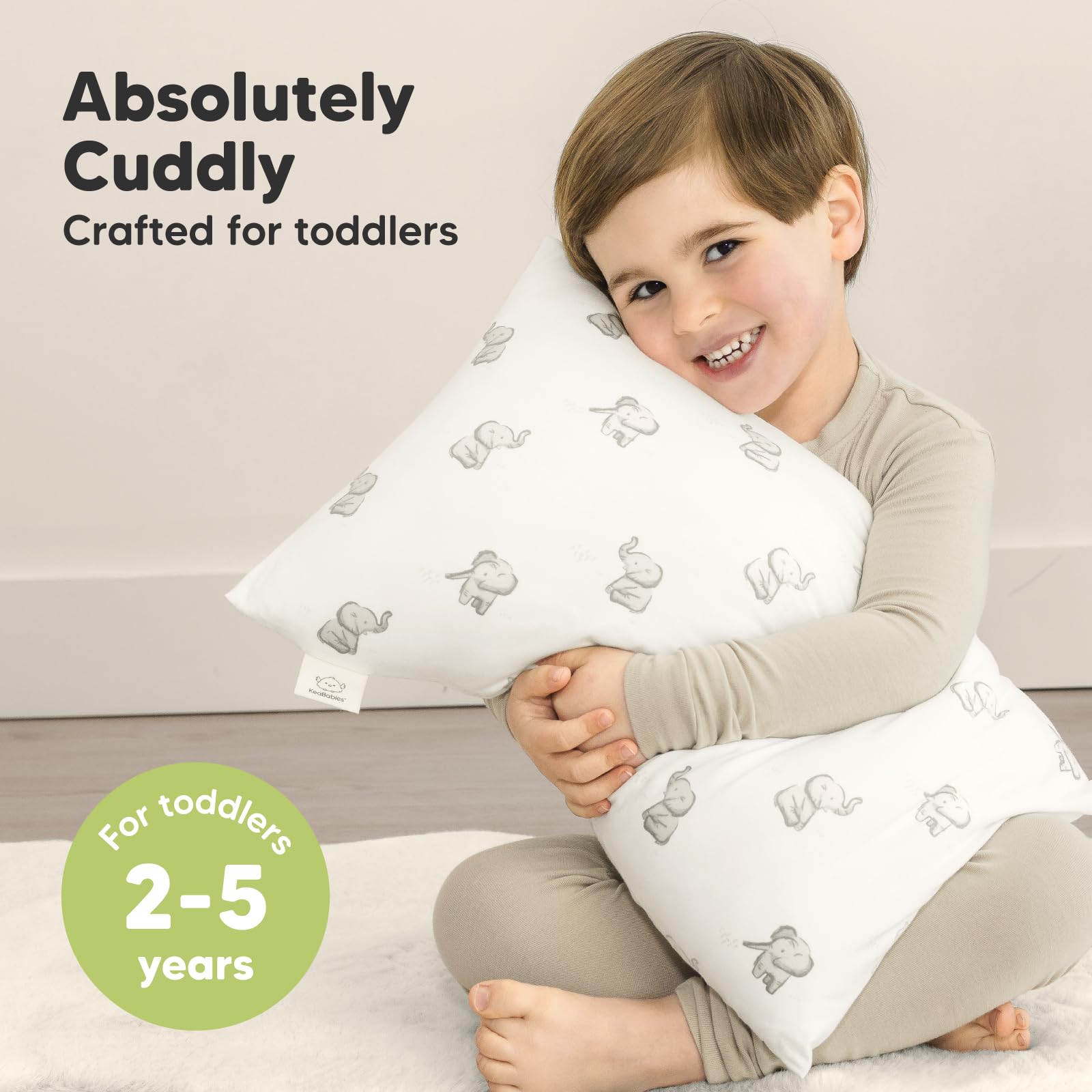 KeaBabies toddler pillowcase soft cover keeps pillow clean and cozy on the go