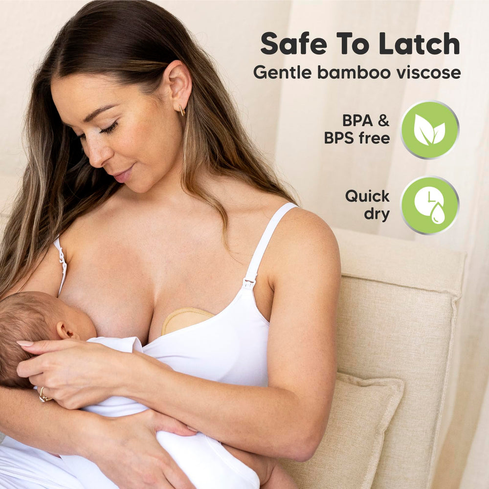 KeaBabies bamboo-viscose top layer keeps skin dry and non-stick.