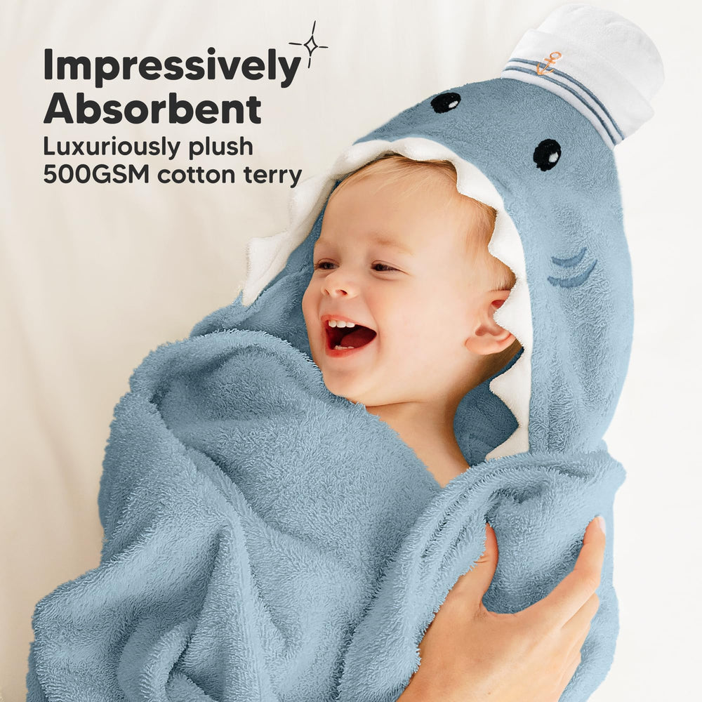 KeaBabies towel drying loop allows easy hanging after baths