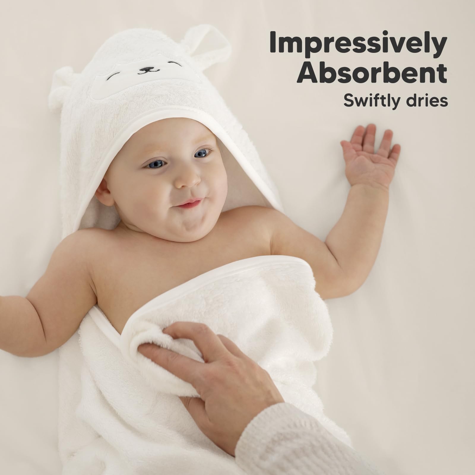 KeaBabies towel machine washable and dryer-friendly for busy parents