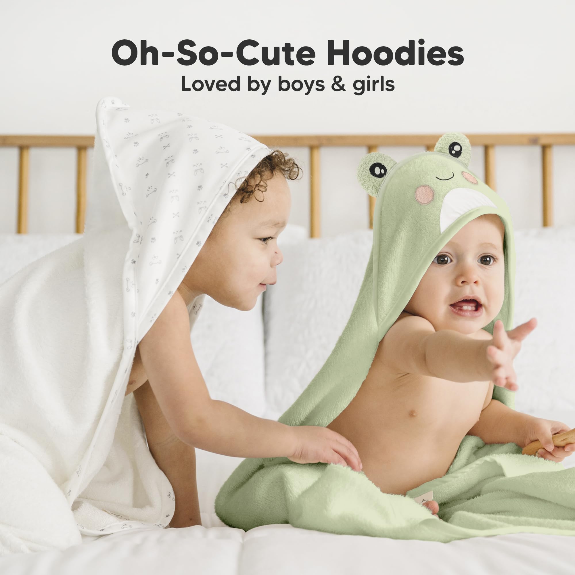KeaBabies towel designed for extended use from infancy to early childhood