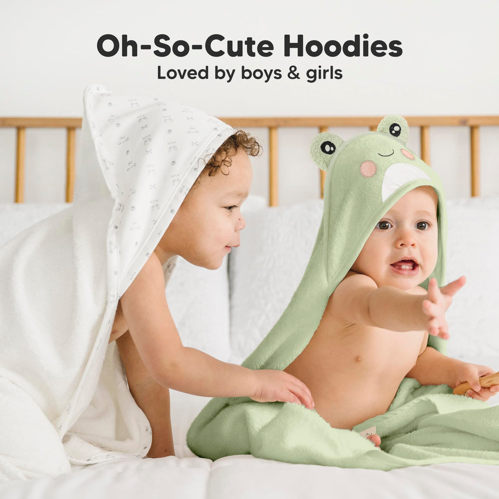 KeaBabies towel designed for extended use from infancy to early childhood