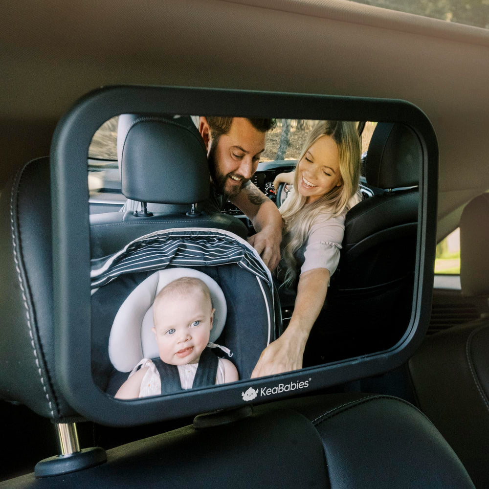 KeaBabies travel-friendly mirror suits newborns and growing infants