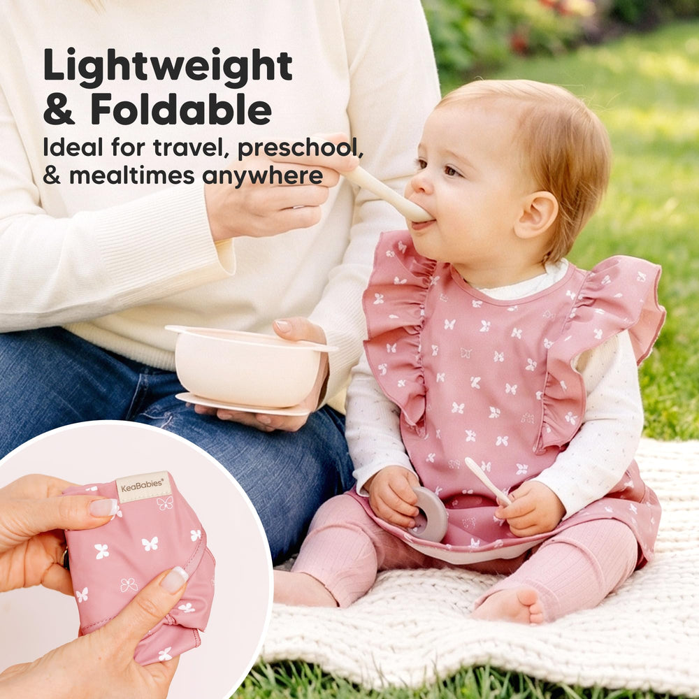 KeaBabies travel-friendly bibs ideal for on the go