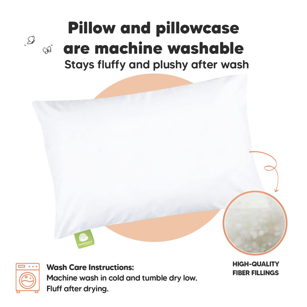 KeaBabies travel-ready pillow in bag illustrates compact, on-the-go nap support