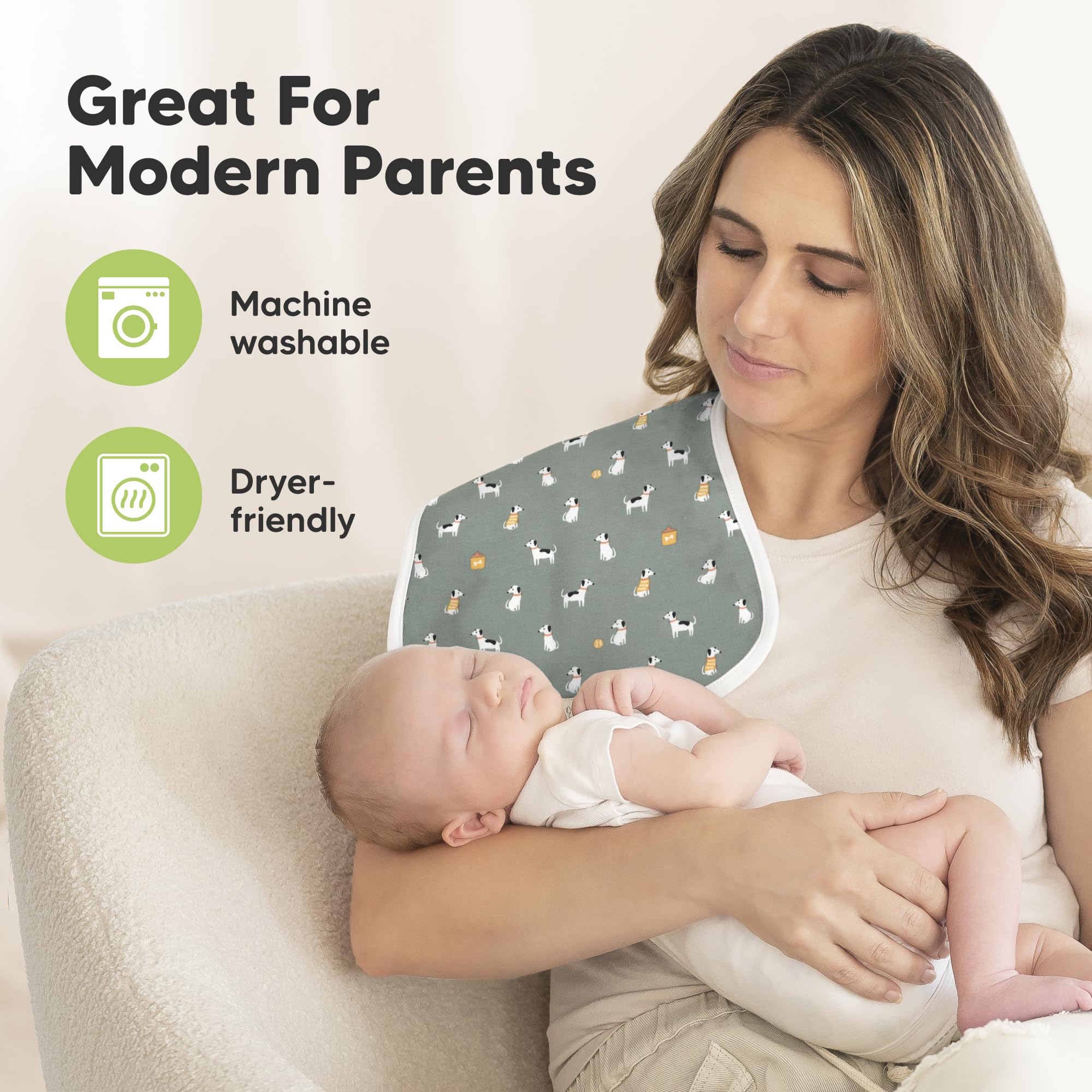 KeaBabies travel ready burp cloths convenient on the go