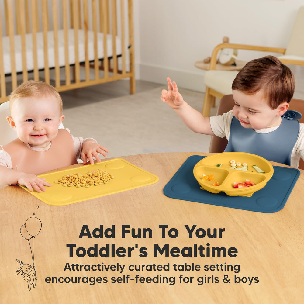 KeaBabies travel-ready placemats fit car trays and restaurant tables