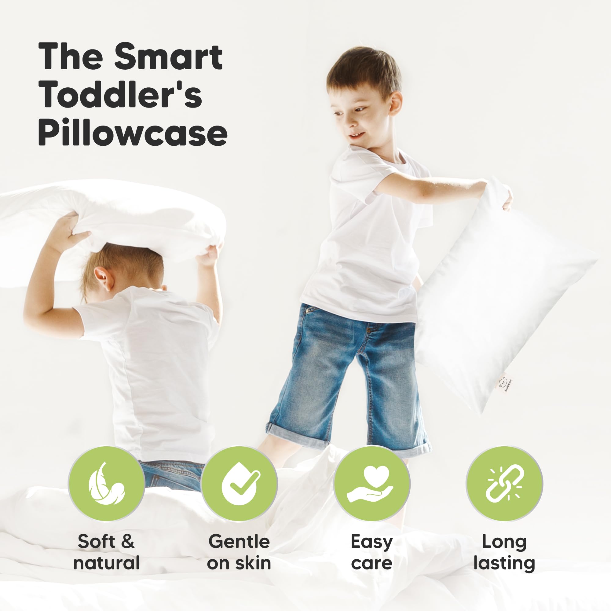 KeaBabies travel tag for personalization helps identify pillows on the go.