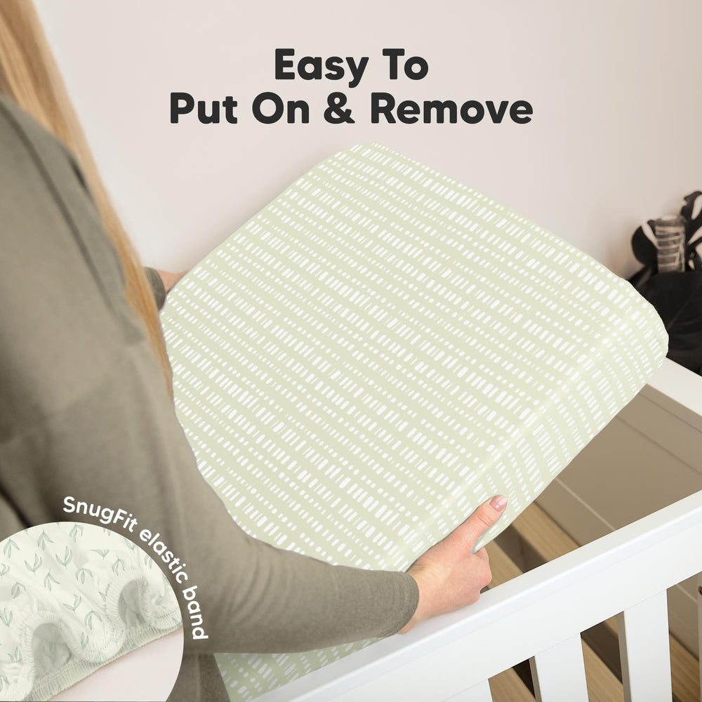 KeaBabies two-pack crib sheets for boys and girls
