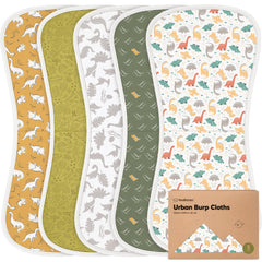 KeaBabies urban burp cloth with figure eight coverage protects shoulders