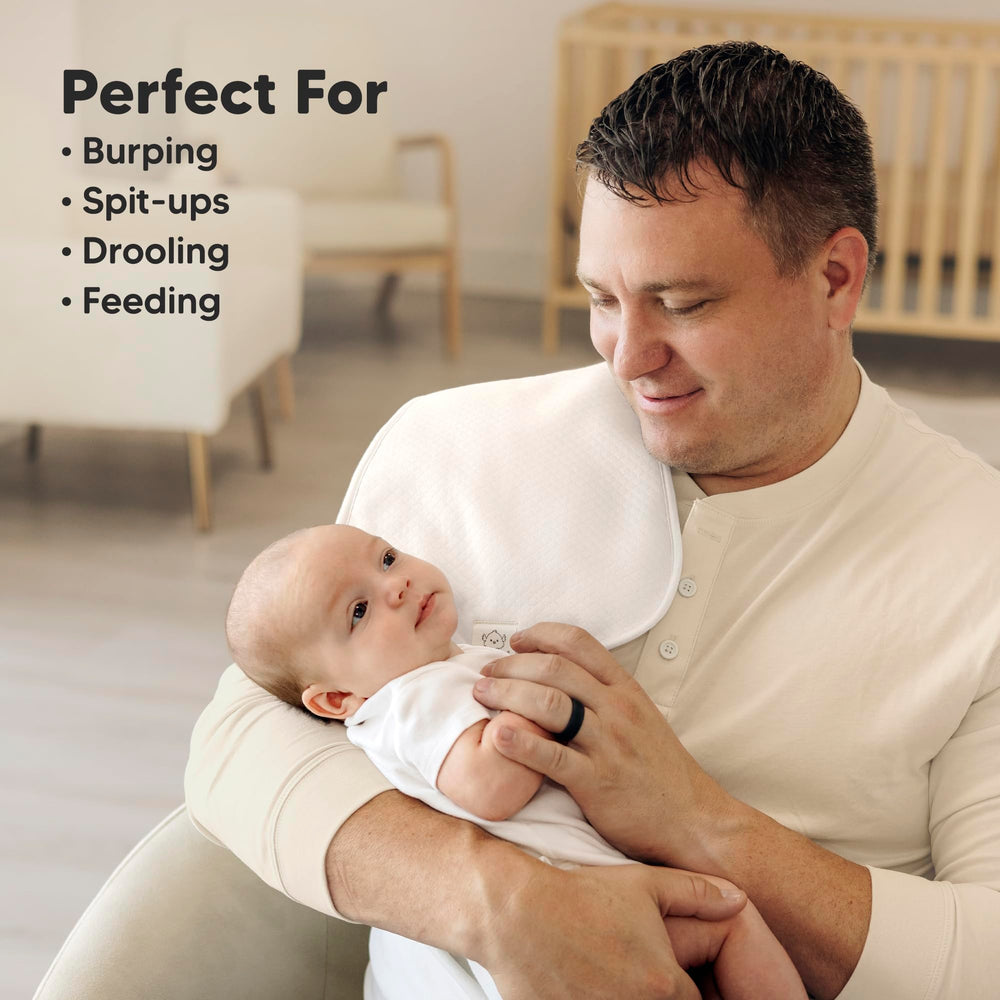 Keababies Urban Quin burp cloth showcases vibrant color palettes for baby outfits