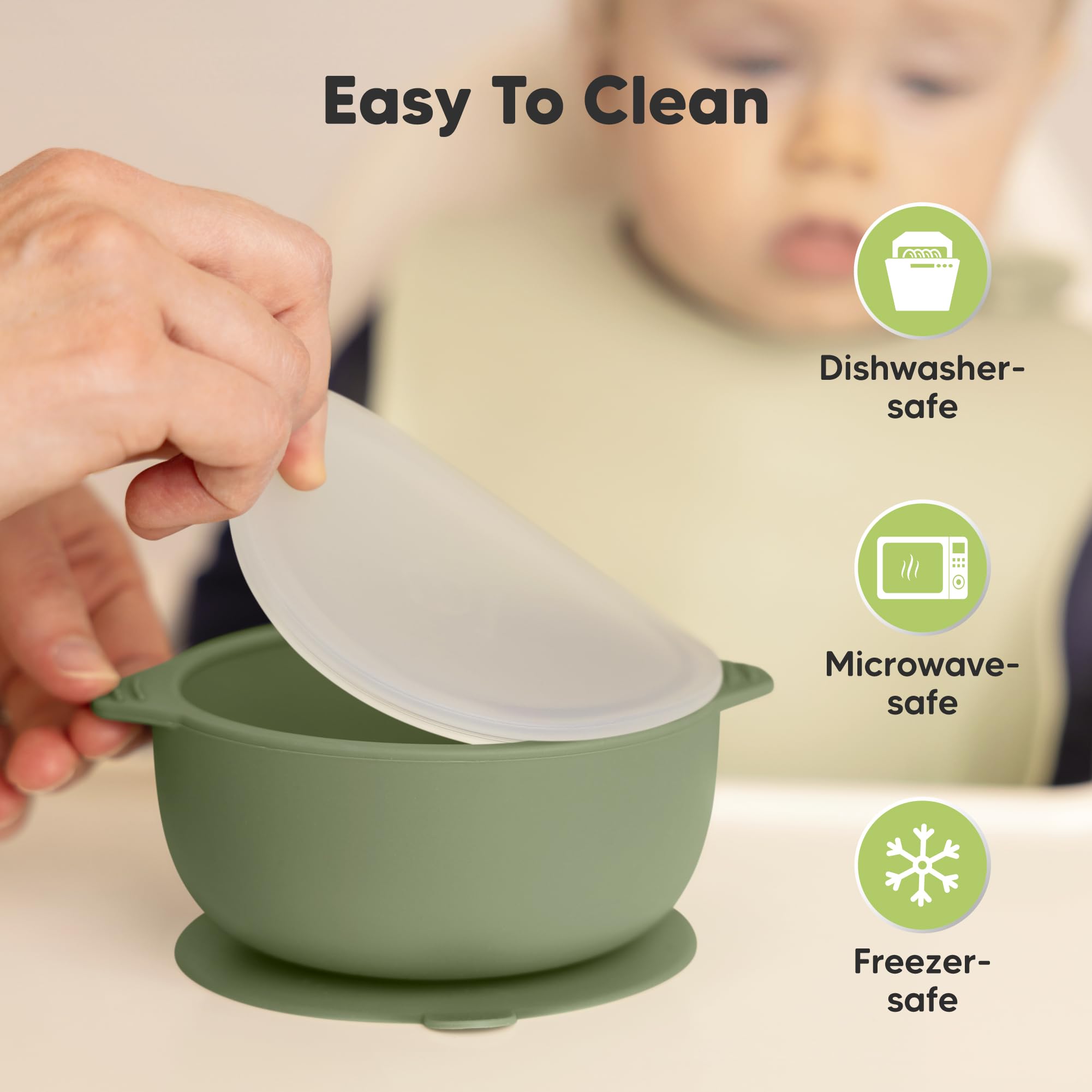 KeaBabies vibrant gender-neutral colors brighten mealtimes