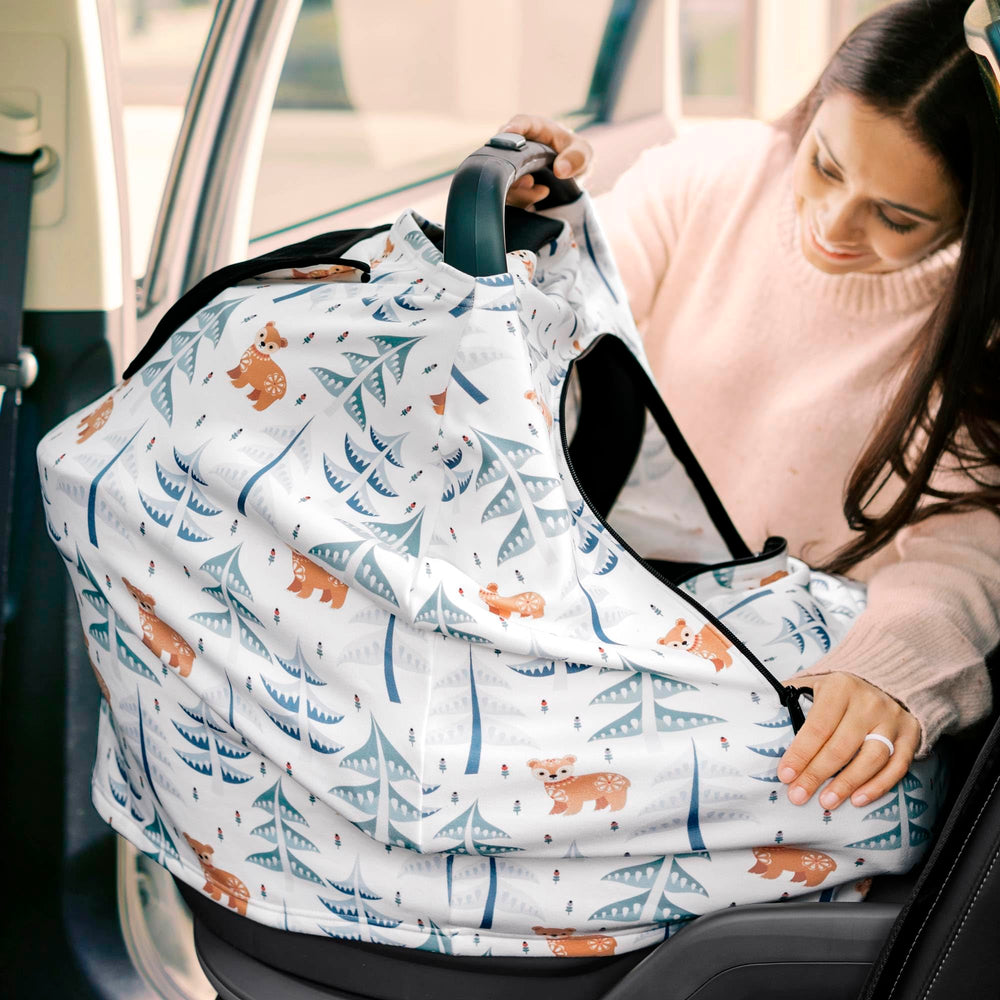 KeaBabies 22x25 inch sizing fits most infant seats.