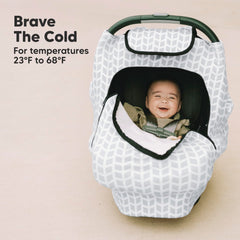 KeaBabies Warmzy universal fit car seat cover fits most seats.