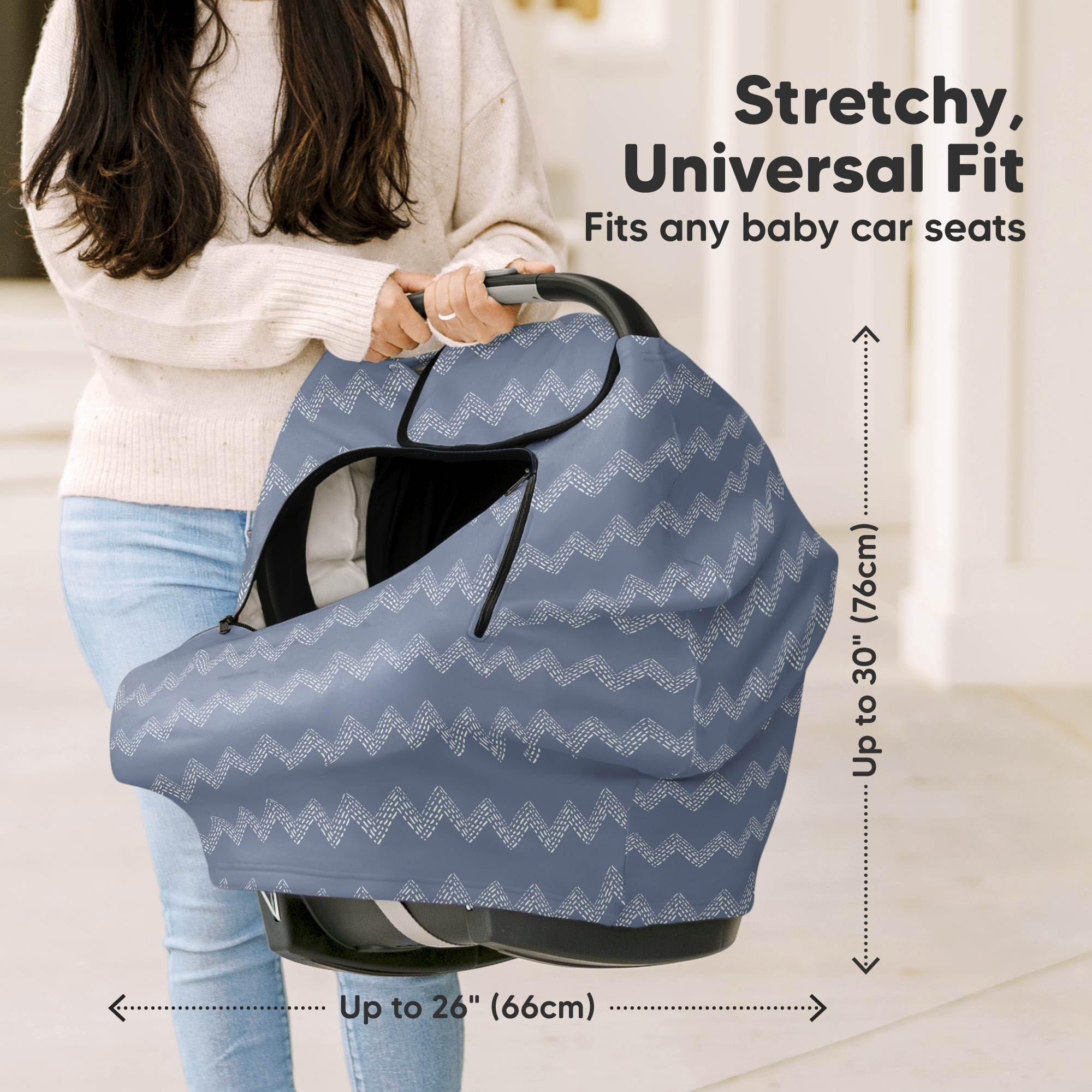 KeaBabies lightweight cover doubles as stroller canopy and nursing cover.