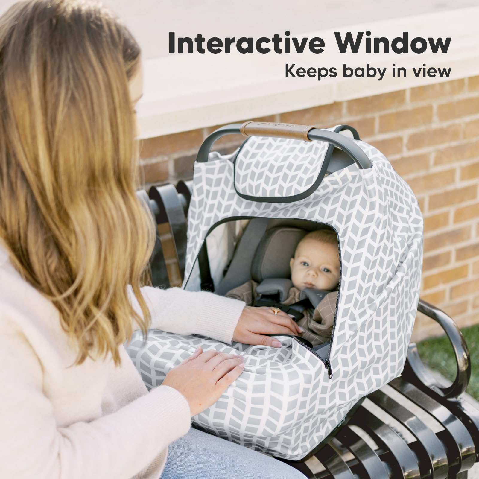 KeaBabies Warmzy stretch-fit design adapts to multiple car seat models.