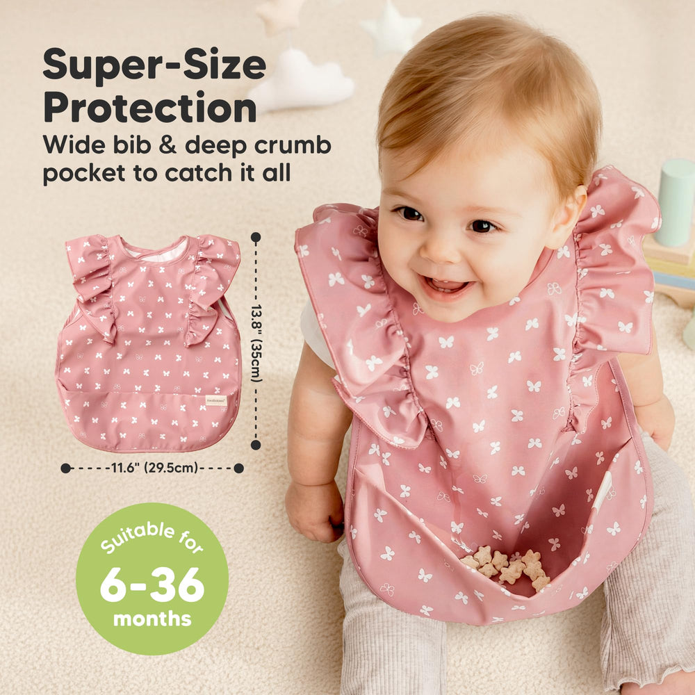 KeaBabies washable durable bibs for easy cleanup
