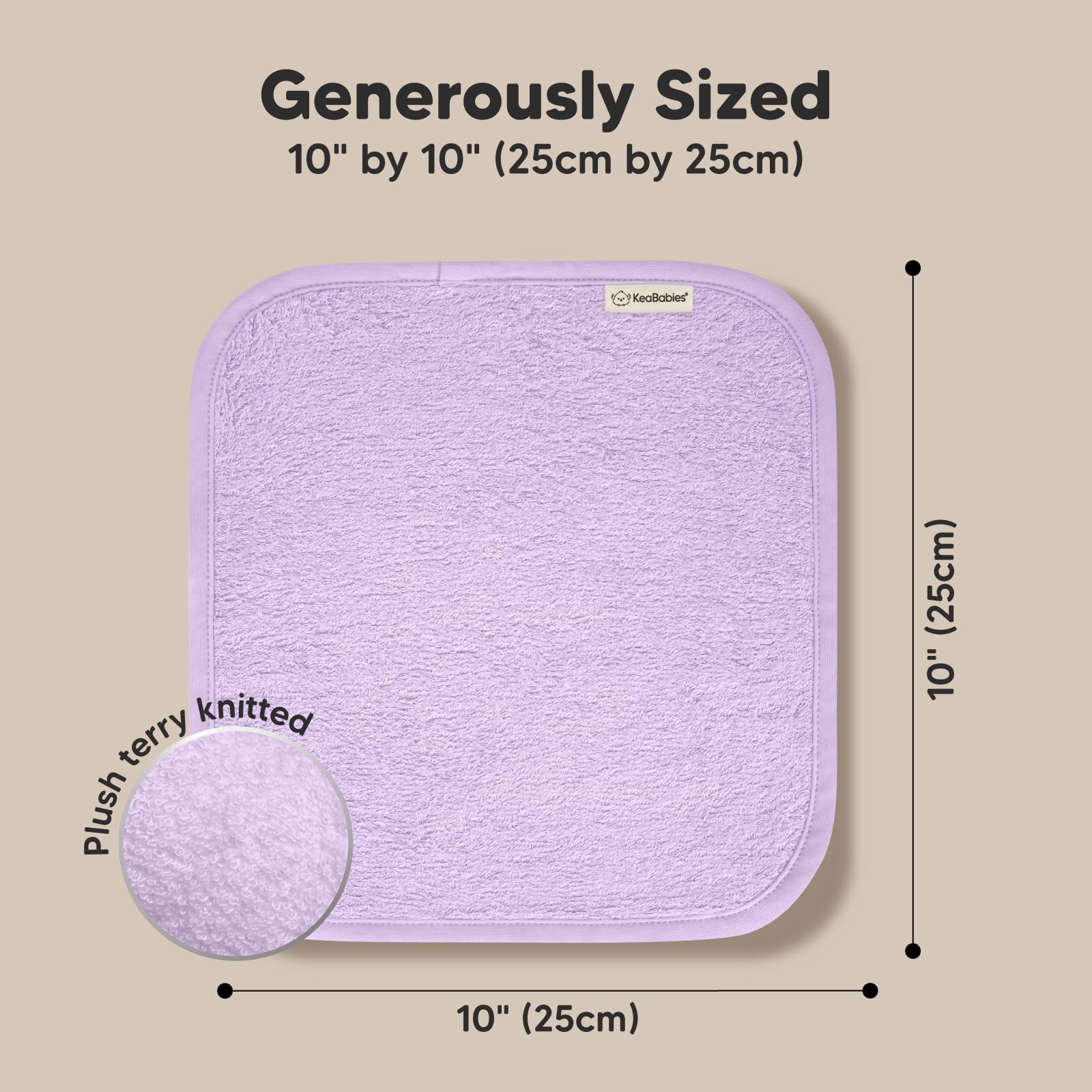 KeaBabies bamboo-viscose cloths safe for everyday baby skin