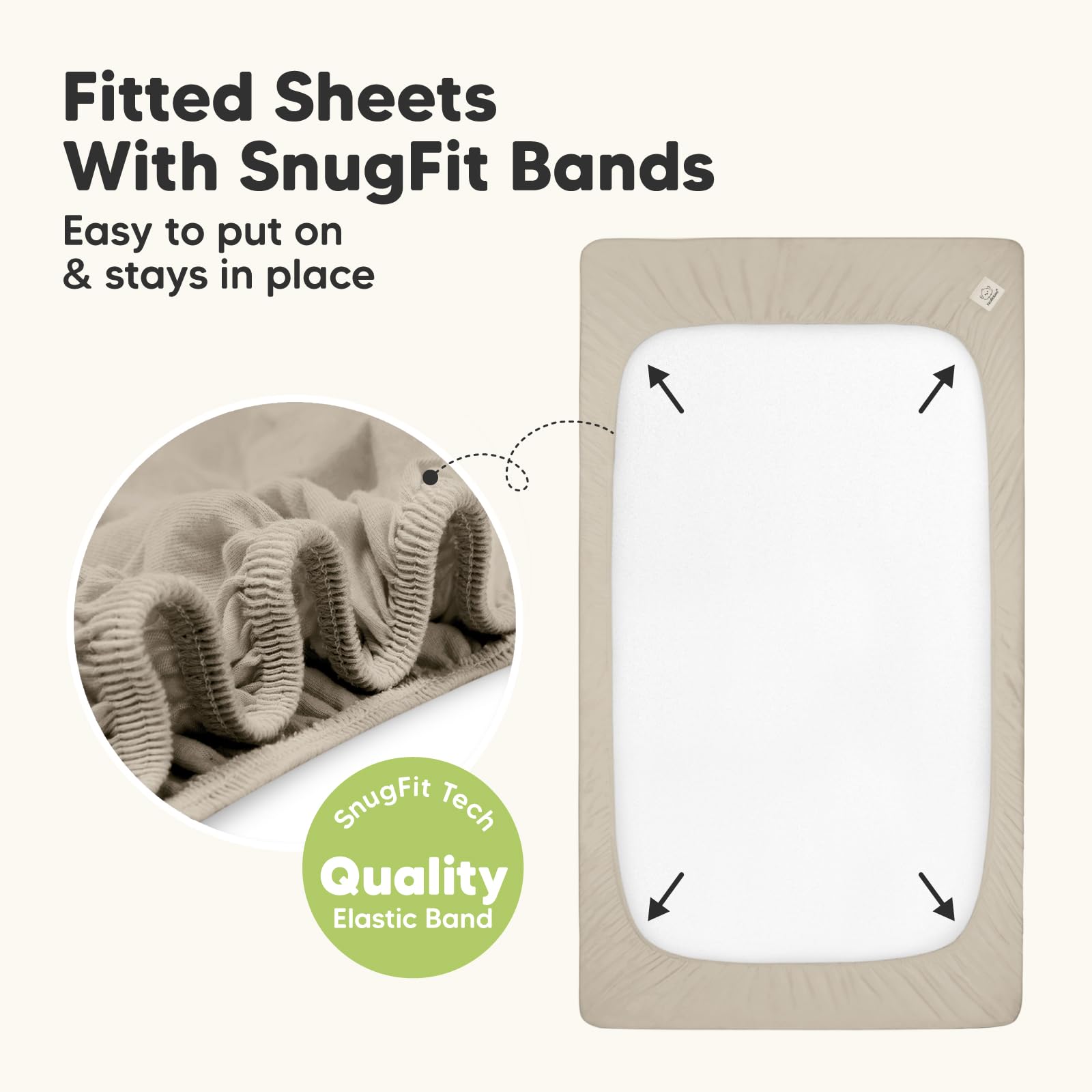 KeaBabies crib sheet is machine washable for easy cleanup