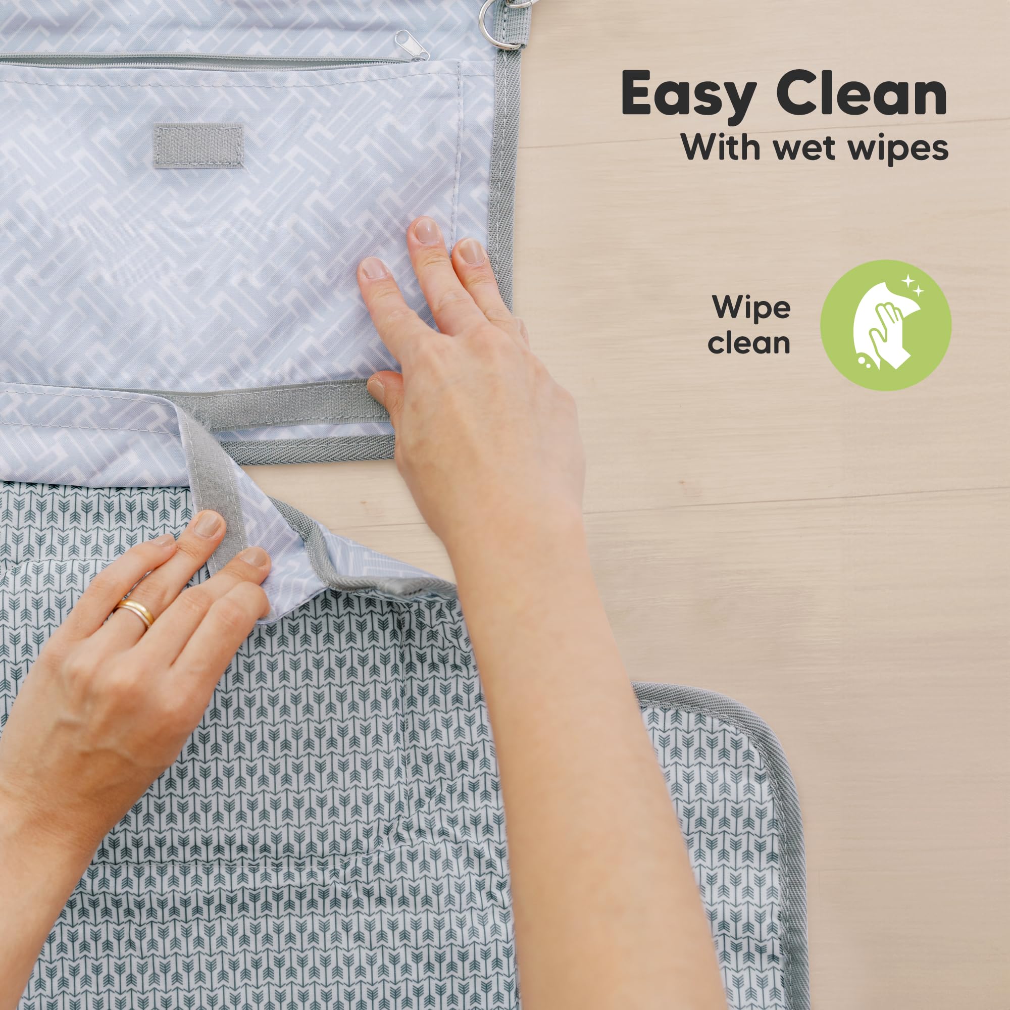 KeaBabies wipe-clean surface makes quick cleanup after messes.