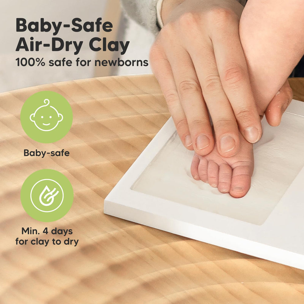 KeaBabies sturdy wood frame with glass cover for lasting display