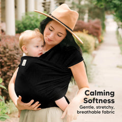 KeaBabies wrap breathable fabric keeps baby and caregiver cool