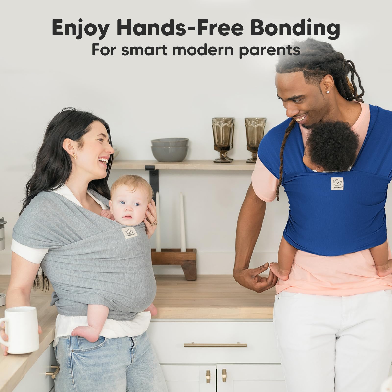 Easy wear and quick-adjust features of KeaBabies wrap