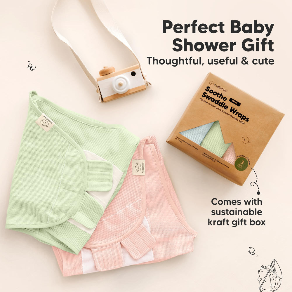 Swaddle being used for both boys and girls with KeaBabies name