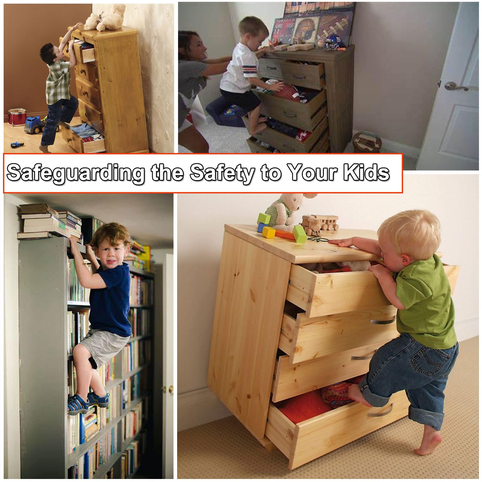 Keathdear anti-tip anchors for cabinets stabilize storage for safer spaces