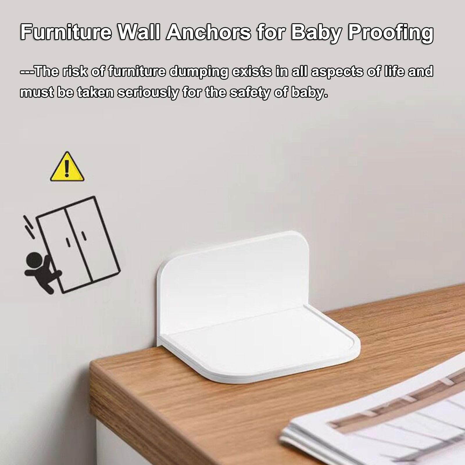 Keathdear anti-tip anchors for TV stands prevent tipping during movement