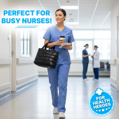 Kedaa Nursing Bag hooks used to hang the tote on carts or lockers