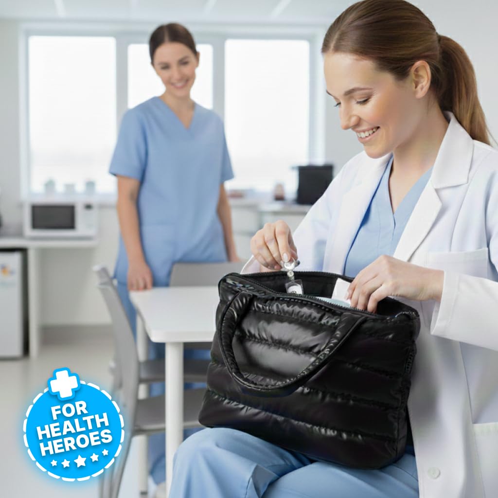 Kedaa Nursing Bag secure zipper protects contents during shifts