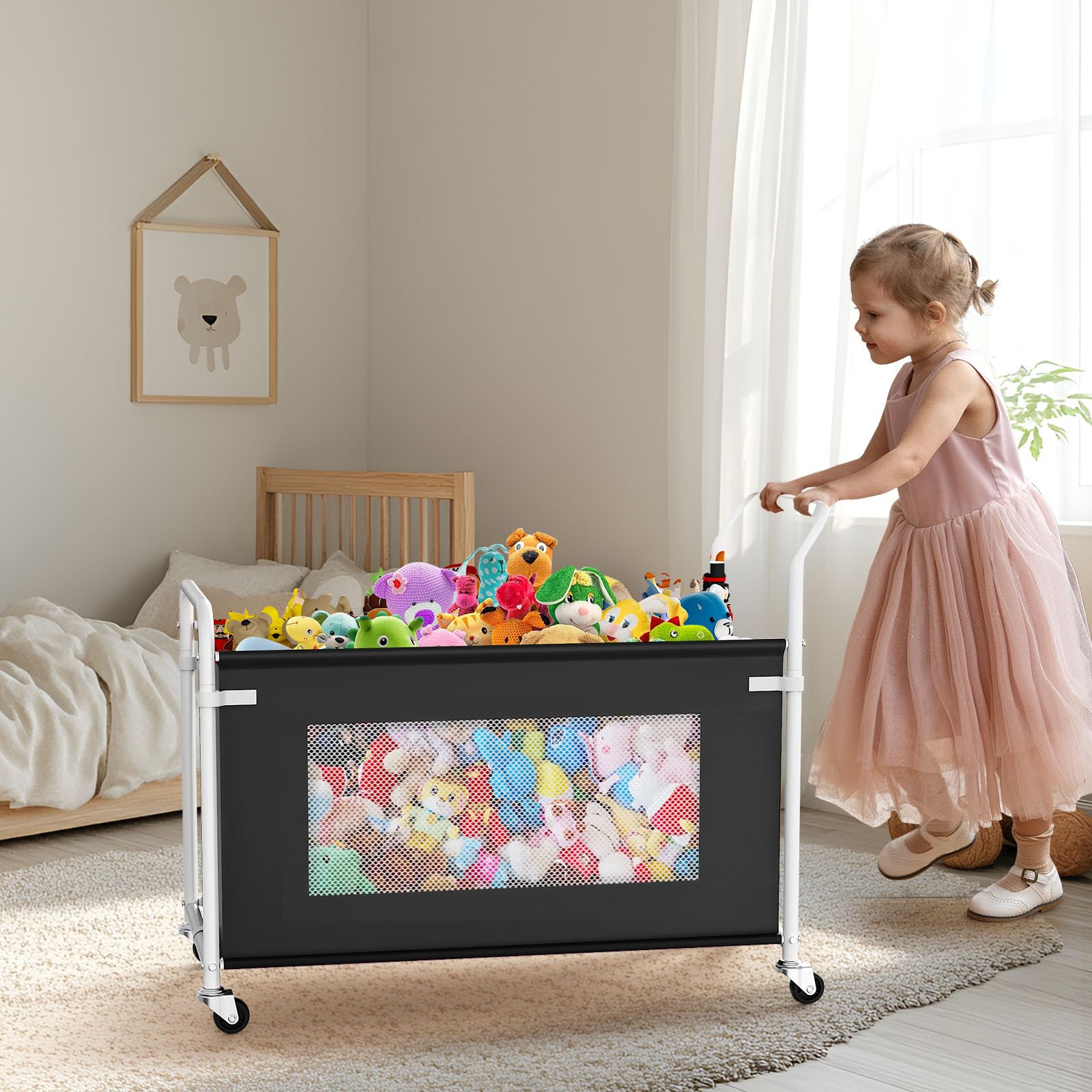 Keegh storage organizer uses eco-friendly 600D Oxford fabric for safe play.