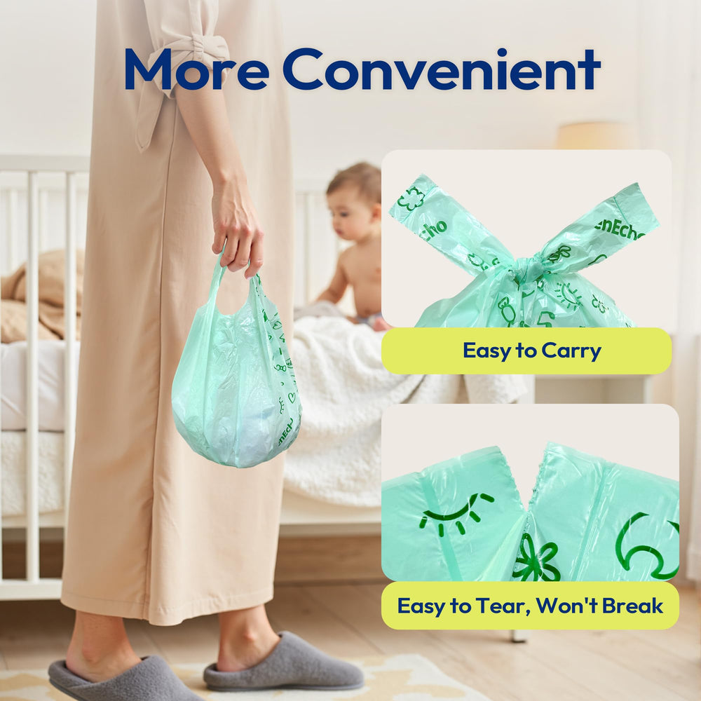 KeenEcho extra-thick tear-resistant bags resist tearing and stretching.