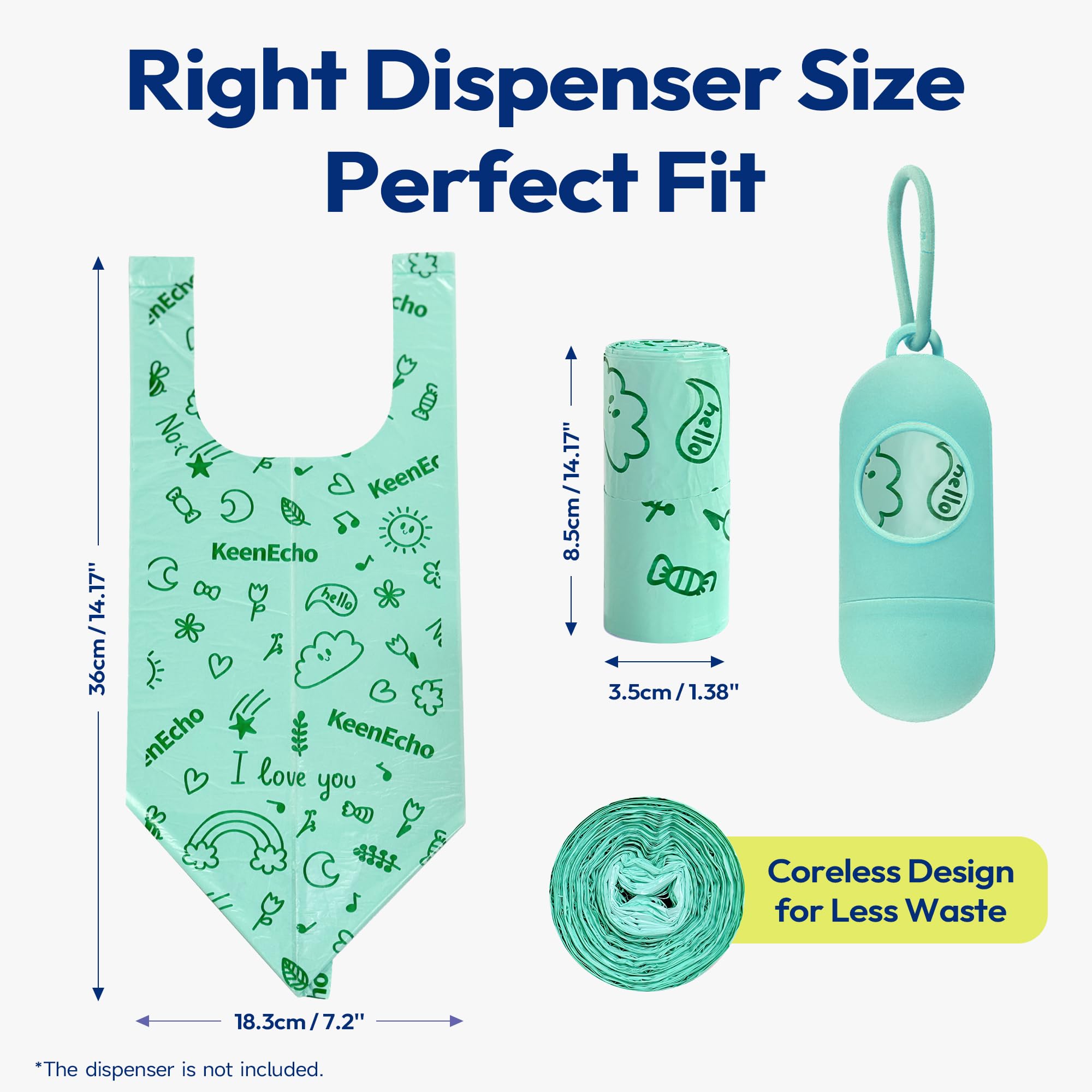 KeenEcho odor-locking seal keeps smells contained and leaks prevented.