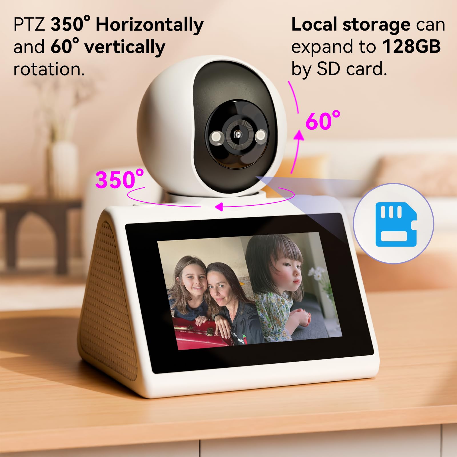 KEENLUK compact design supports remote monitoring for pets and kids.