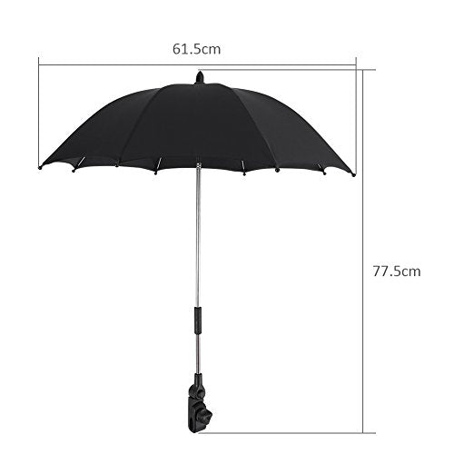 Keenso heat-reflective coating keeps shade cooler during sunny outings.