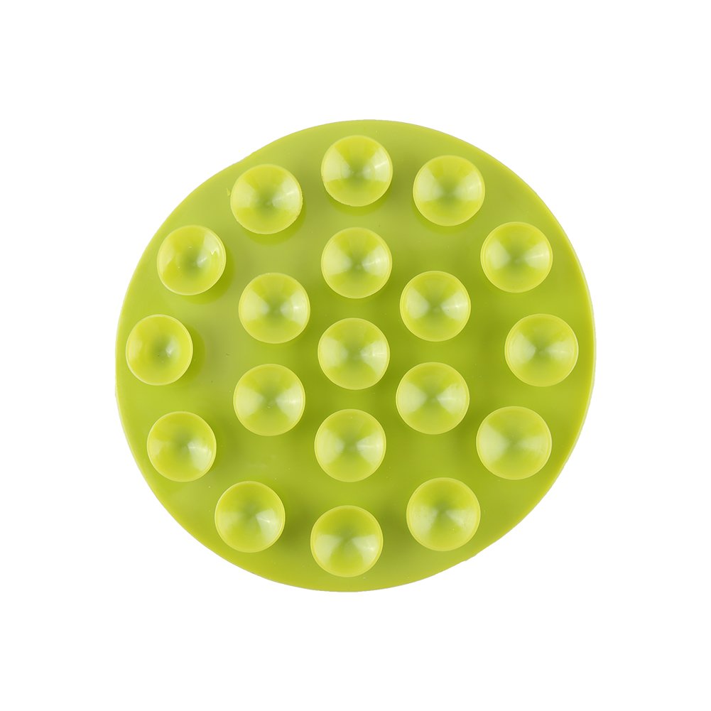 Keenso Magic Suction Mat Baby green in travel setting shows mess-free dining anywhere.