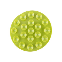 Keenso Magic Suction Mat Baby green in travel setting shows mess-free dining anywhere.