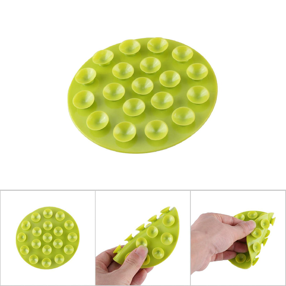 Keenso Magic Suction Mat Baby green folded compact storage for easy transport.