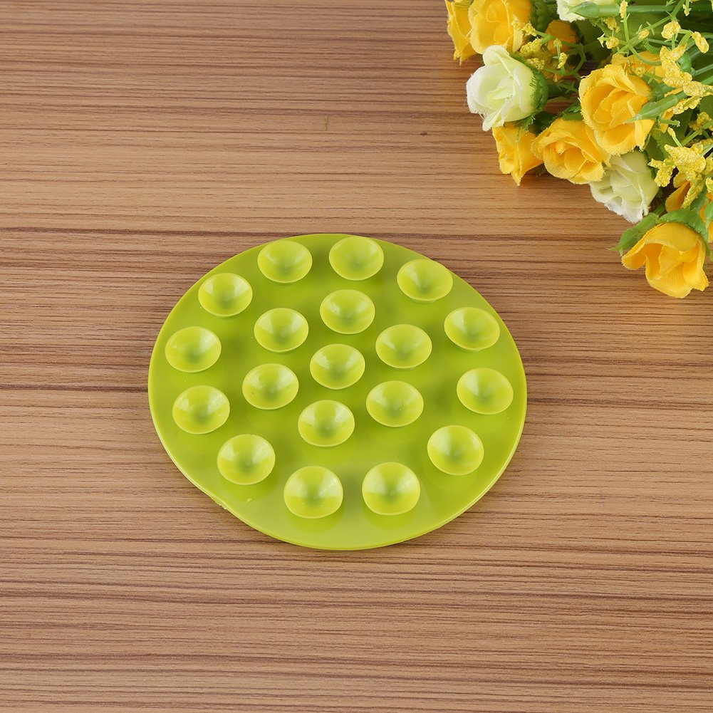 Keenso Magic Suction Mat Baby green suction-cups detail highlights anti-slip design.