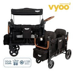 Keenz VYOO canopy up, shielding kids during outdoor adventures