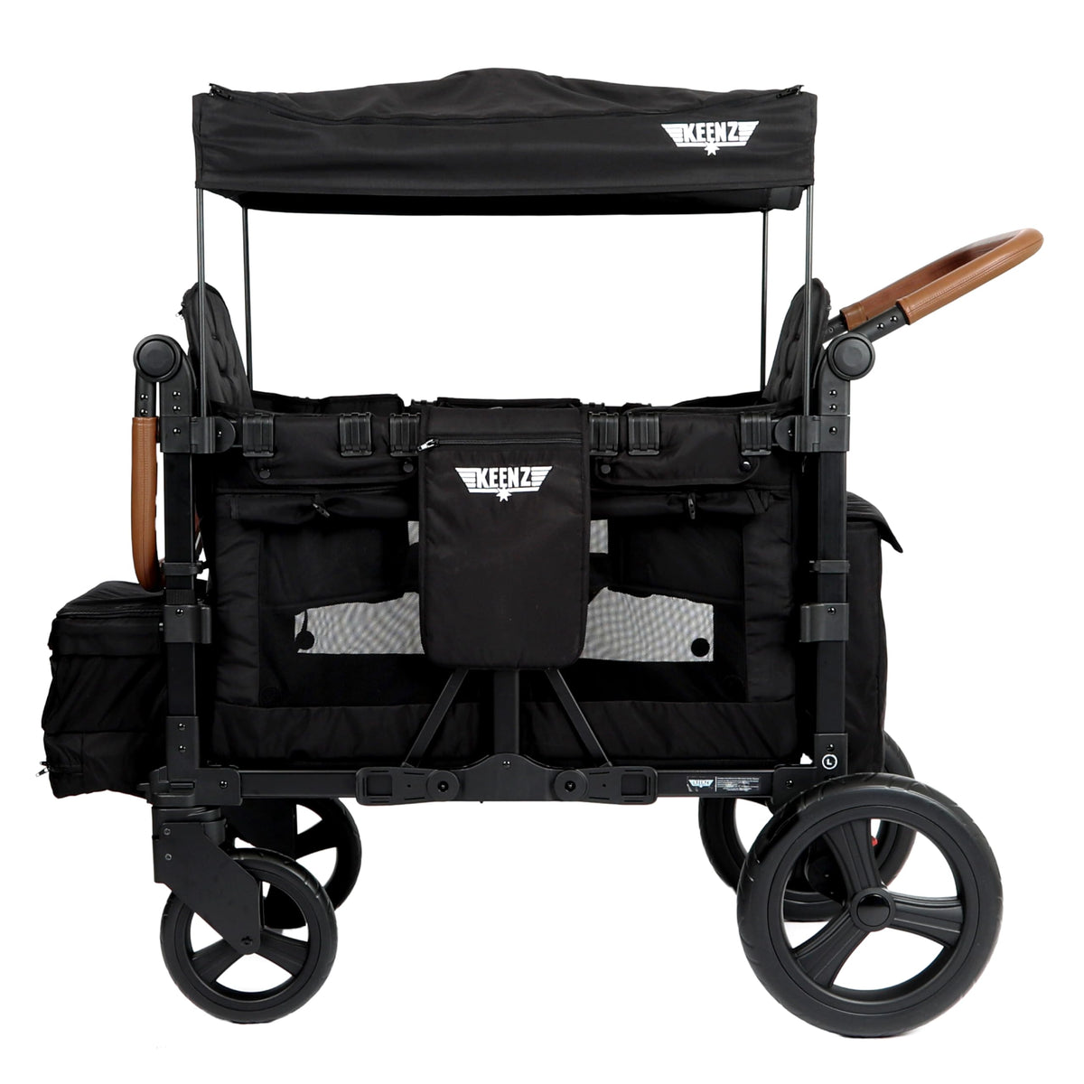 Keenz VYOO folded stroller wagon for compact storage and transport