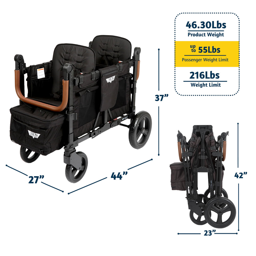 Keenz VYOO cushioned interior provides comfortable rides