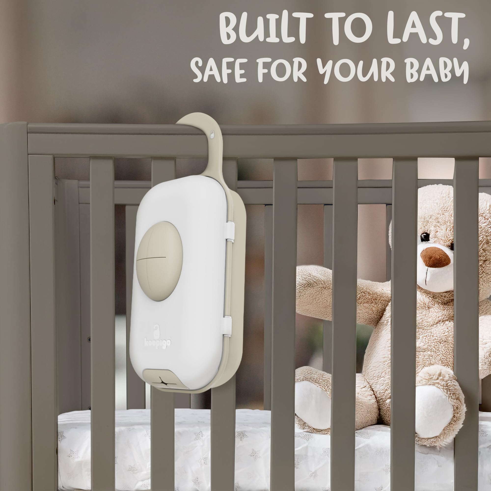Sturdy silicone and ABS construction ensures durable travel organizer for busy parents.
